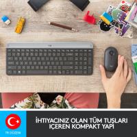 LOGITECH MK470 Q KABLOSUZ 920-009435 SİYAH KLAVYE MOUSE SET